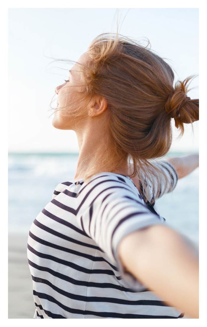 woman smiling